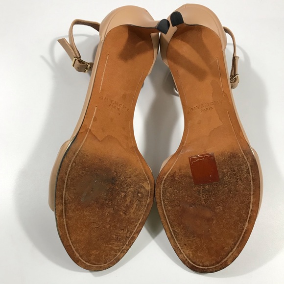 Givenchy Ankle strap heels open toe leather 36.5 - Picture 7 of 8